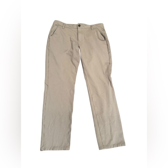 Paige Men’s Stafford Trouser Fresh Oyster Size 36 Stretch Straight Leg